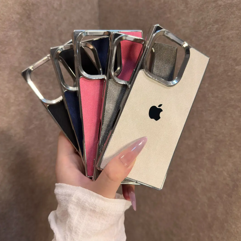 Electroplating Glitter Square Phone Case Suitable for iPhone Series